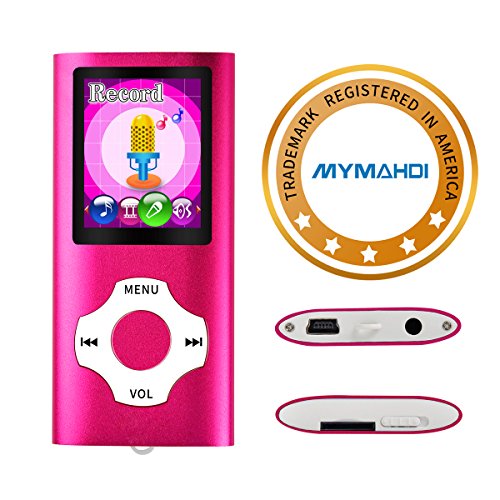 Mymahdi MP3/MP4 beweegbare speler, roze met 1,8 inch LCD-scherm en geheugeninbouwgleuf, maximale ondersteuning 128 GB geheugenkaart - Image 7