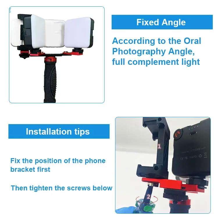 Amazon.co.jp: 歯科写真撮影ライト、口腔携帯電話カメラ補助光、歯科