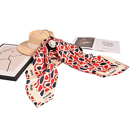 100% Pure Silk Hair Scarf for Women Lightweight Large Square Scarf - 35.5'' x 35.5'' Breathable Scarf with Gift Packed4