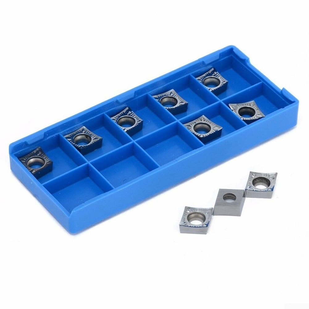 CCGT09T304AK H01 10 piezas de insertos para hoja de aluminio CNC, juego de herramientas de torneado de carburo