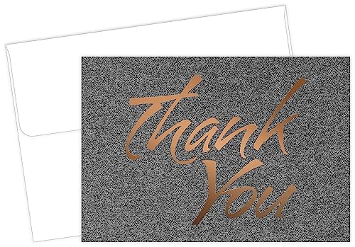 Image of Great Papers! Suit Foil Thank You Note Card, Copper Foil, 50 Count, 4.875 inch x 3.375 inch (2015124)