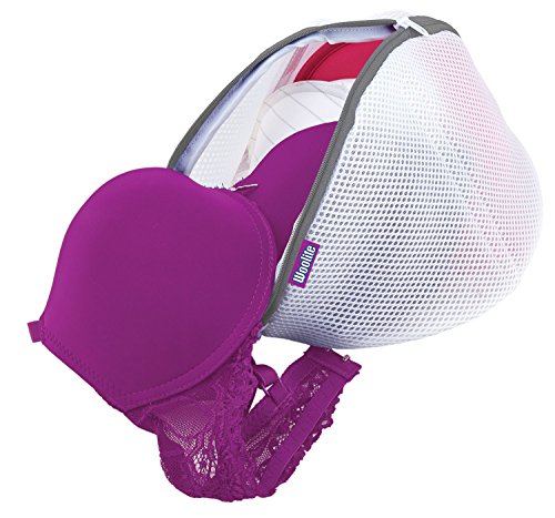 Woolite X-Large Bra Wash Bag, 10x7.8x7 Inches, White