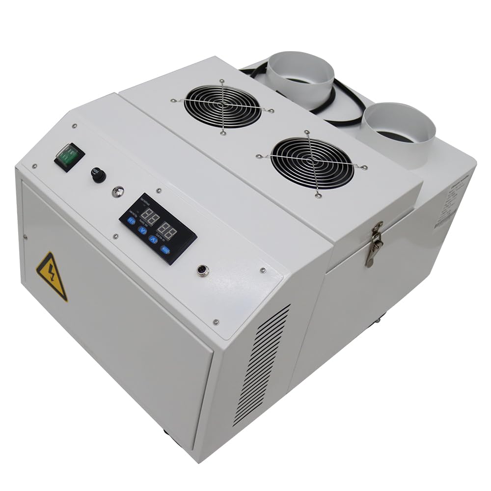 Ultrasonic Humidifier Cooler Sprayer 15kg/h Commercial Humidifier Commercial Industrial Humidifier with Humidistat and Remote Sensor Stainless Steel for Grow Room 110V