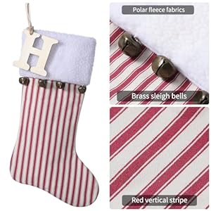 195inchredverticalstripechristmasstockingwbellspersonalizedwoodeninitialmonogramchristmasstockingholidayxmaspartydecorationsj Urban Country Home Decor 195 inch red vertical stripe christmas stocking wbells personalized wooden initial monogram christmas stocking holiday xmas party decorations j urban country home decor