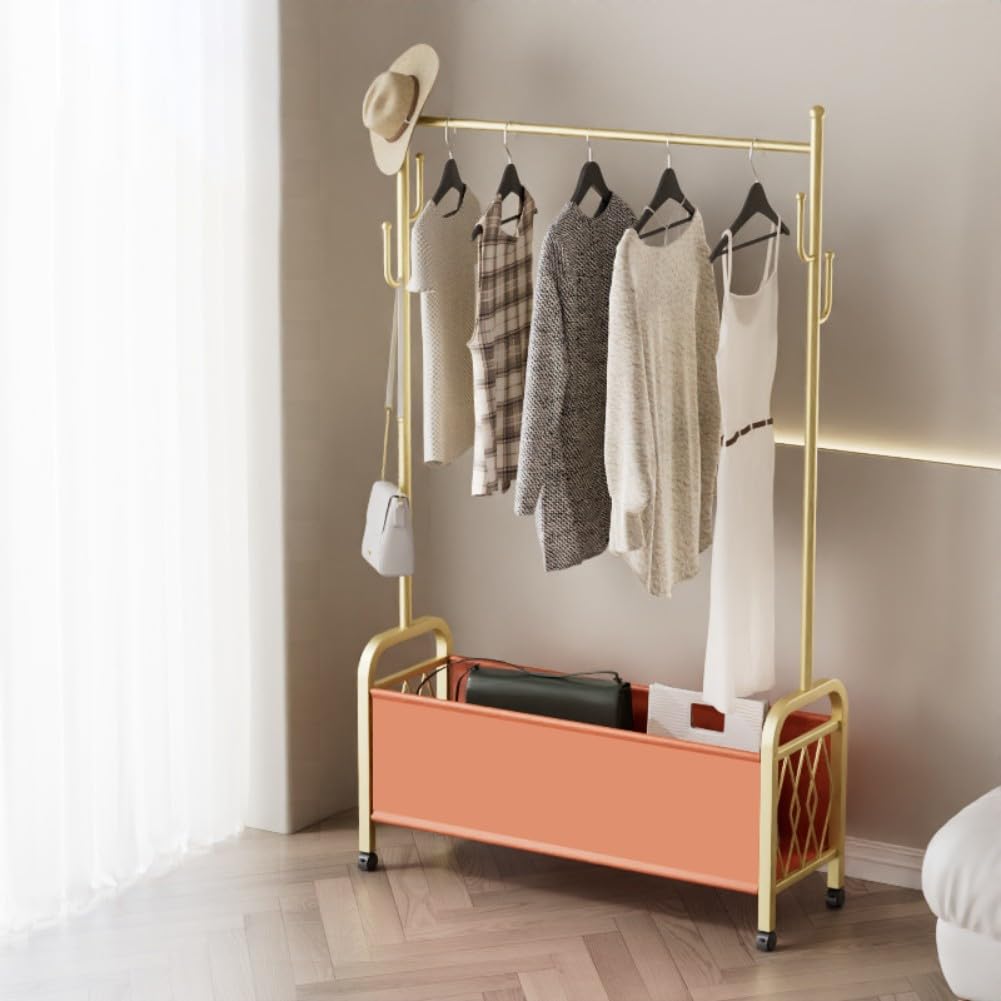 Portant à vêtements portable idéal comme penderie temporaire pour invités dans l'entrée