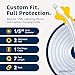 PROTECTO 2-Pack Heavy Duty Cord Protectors from Pets No Chew Solution, 7ft Easy to Use Dog & Cat Cord Protector, Clear & Odorless Critter Cord Covers for Pets, Power Audio Video Wire Protector Tubing