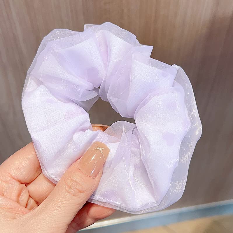 Amazon | シュシュ5個セット かわいい パステルカラー ヘアゴム 