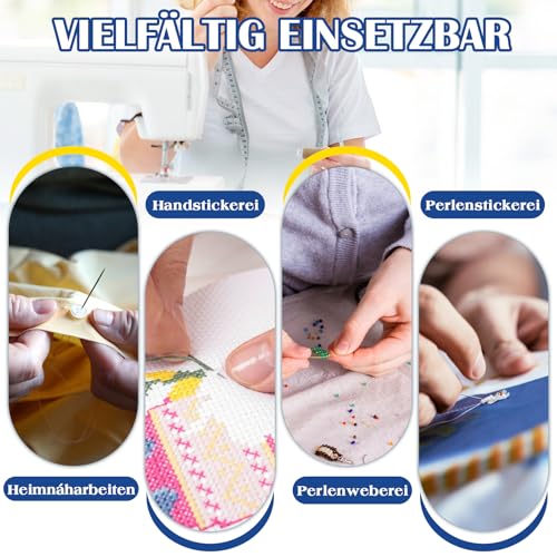 Deudy 30 Stück Nadeleinfädler, Nadel Einfädler, Einfädler für Nadeln, Nadeleinfädler zum Handnähen Nadelöhr Einfädle Hilfe für feine Handarbeiten, Ideal bei Seheinschränkung oder kleinen Nadelöhren