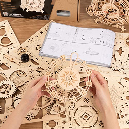 Maqueta madera ROKR de reloj búho para decorar tu salón 3