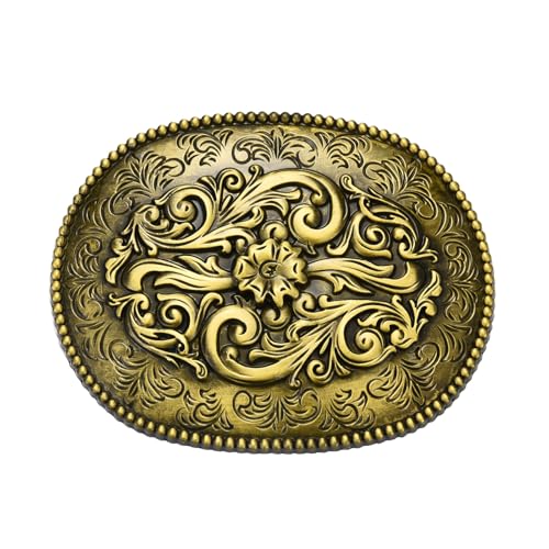 LYTOPTOP Western Floral Belt Buckle for Women│Texas Cowgirl Halloween Rodeo Men Belt Buckles Gifts