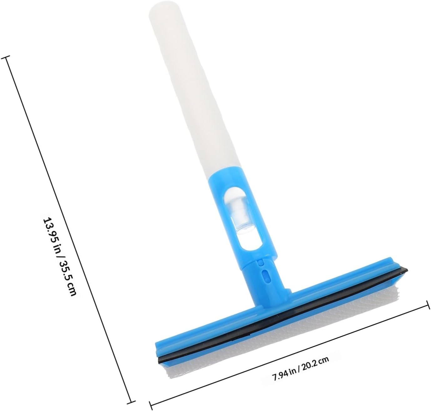 Car Window Squeegee with Spray Bottle, Blue Water Scraper Glass Cleaning Tool for Automotive Exterior and Household Window Washing