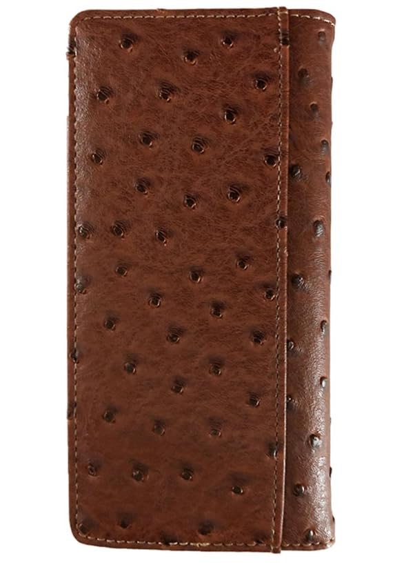 Star Mens Wallet Western Bifold Check Book Style W011-1 Brown4