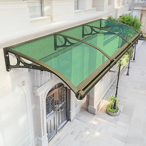 GJMSSMY Toldo de Seguridad Reforzado para Puertas, Resistente a Impactos (150 kg), aleación de Aluminio, autoextinguible, Antideslizante, Ideal para Zonas Nevadas.