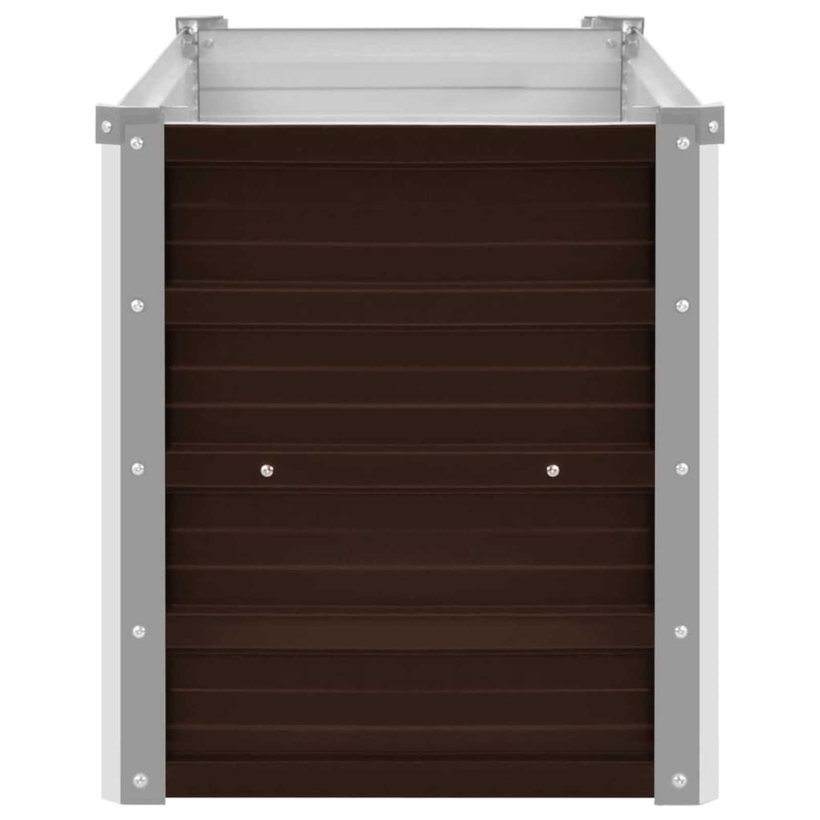 ShGaxin Arriate, Tavolo Da Coltivo, Orto Domestico, Coltivazione Di Piante Aromatiche, Arriate Da Giardino, Acciaio Zincato Marrone 100x40x45 cm