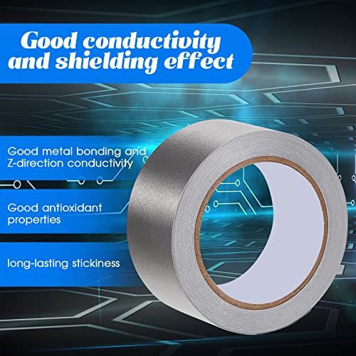 Image of Amylove 3 Roll Double Conductive Fabric Tape Cloth Conductive Adhesive Tape Roll(1in x 65ft, 1.5in x 65ft, 2in x 65ft)