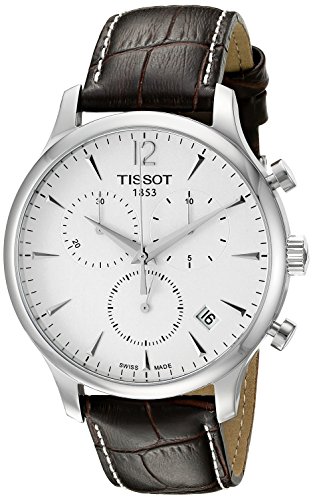 Tissot T0636171603700 T063.617.16.037.00 Montre pour Hommes à Bracelet en Cuir Marron