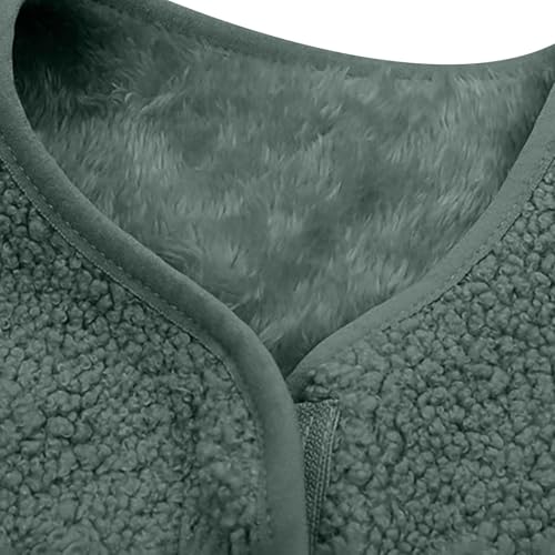 Toddler Boy Girls Fleece Vest Sleeveless Zip up Sherpa Jacket Baby Kids Fall Winter Waistcoat Outerwear with Pockets4