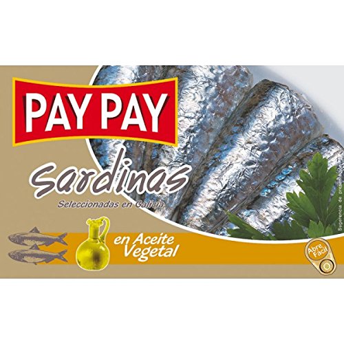 Lot de 10 boites de sardines à l'huile de marque pay pay