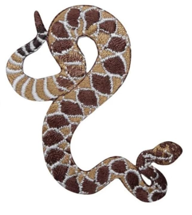 Diamondback Rattlesnake Patch 5 inch sew Patch