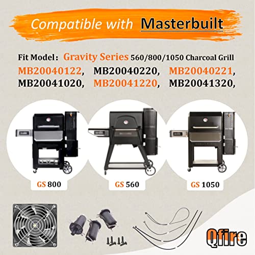 Replacement Fan And Lid/Door Switch Kit Compatible With Masterbuilt Gravity Series 560/800/1050 Digital Charcoal Grill And Smoker Combo #TOP5