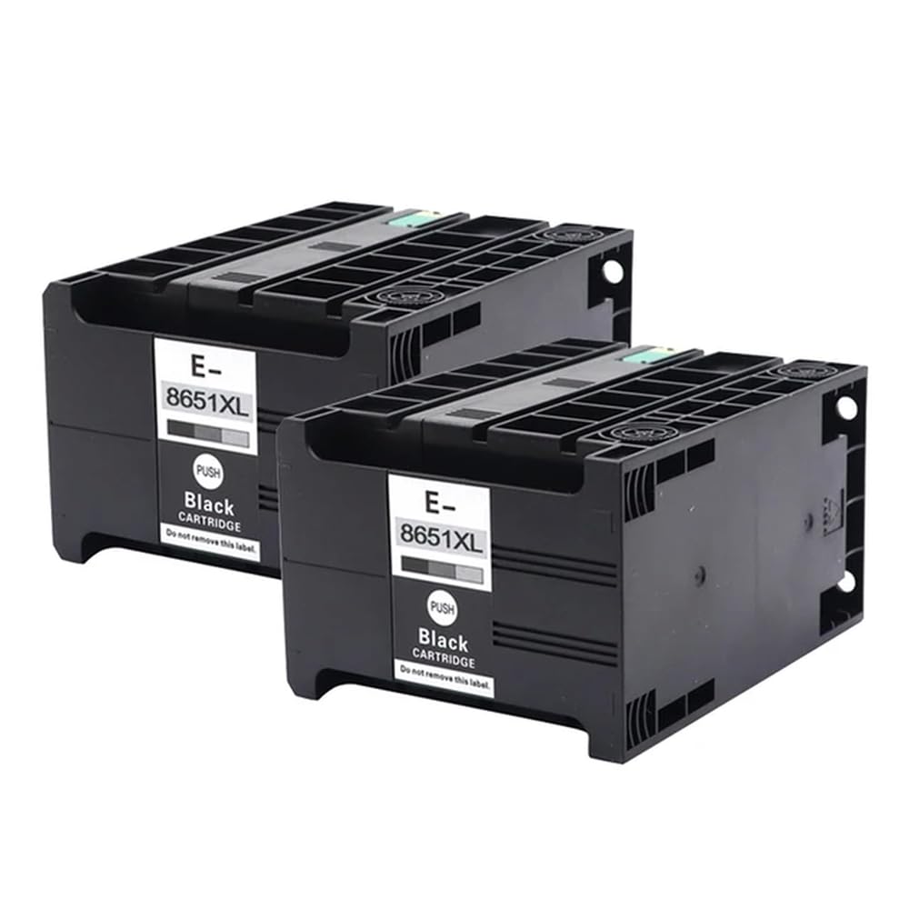 T8651 XL T8651XL Pigmenttintenpatrone kompatibel Kompatibel mit Workforce Pro WF-M5190 WF-M5191 WF-M5690 WF-M5693, erhältlich in 1PC, 2PC, 3PC, 4PC(2 PCS)