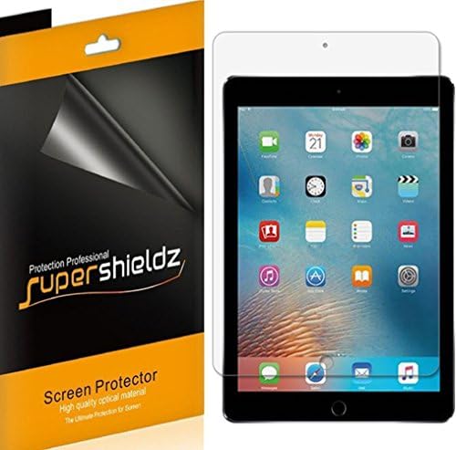 Supershieldz (3 Pack) Designed for iPad 6th/5th Generation 9.7-inch Screen Protector, High Definition Clear Shield (PET)