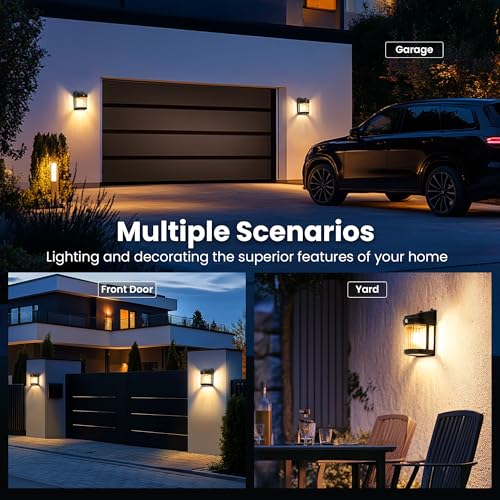 Solpex Solar Lights Outdoor Garden, 3 Modes Solar Sensor Wall Lights Outdoor, Waterproof Fence Lights Decoration for Patio,Garage,Shed,Yard,Deck - Image 5