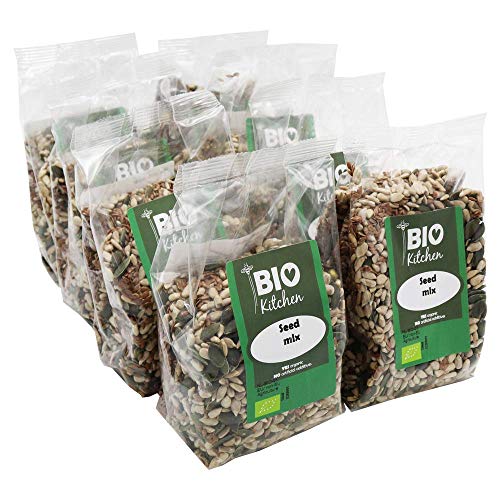 BioKitchen - Mezcla de pipas y semillas ecológicas (8 paquetes de 300 g)