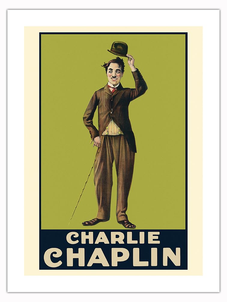 Amazon.com: Charlie Chaplin - Vintage Film Movie Poster c.1915