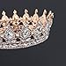 Frcolor Vintage Tiara Crown, Crystal Rhinestone Pageant Queen Crown Tiara Hair Jewelry