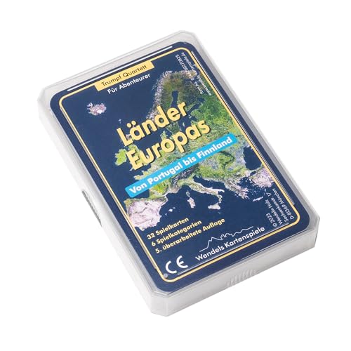 Wendels Kartenspiele Länder Europas Trumpf Quartett Spiel mit aktuellen...