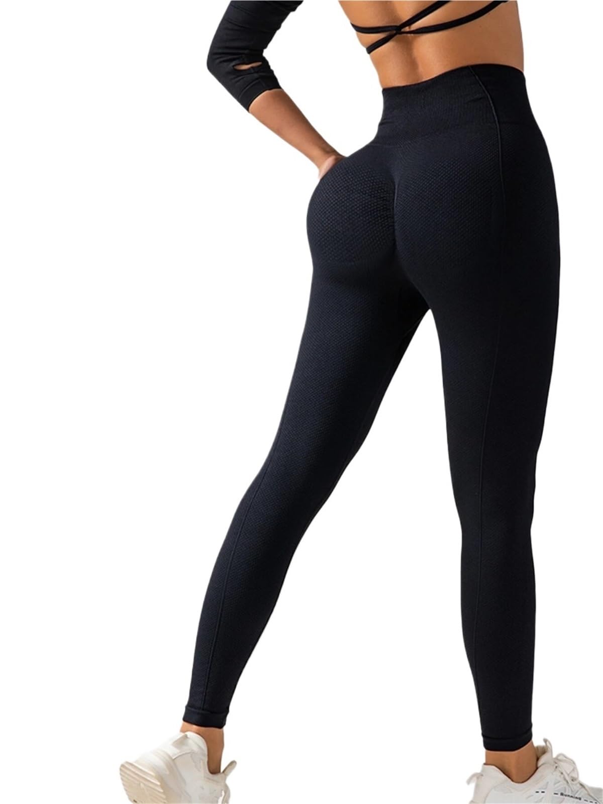 Pantalon de fitness femme galbant : legging sport push-up S