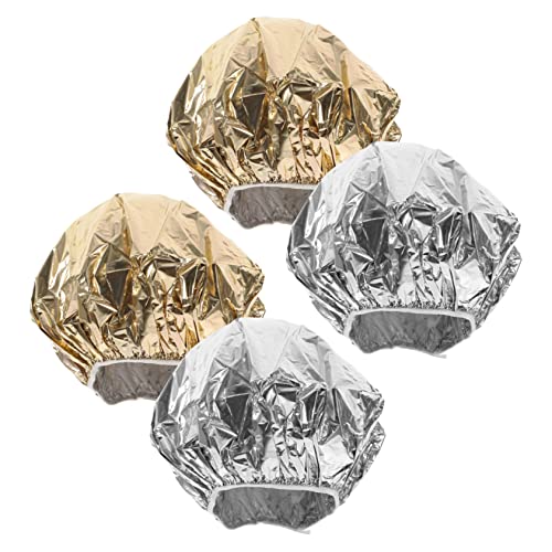 OHPHCALL 4 Pack Hair Coloring Cap Deep Conditioning Hat Heat for Hair Treatment