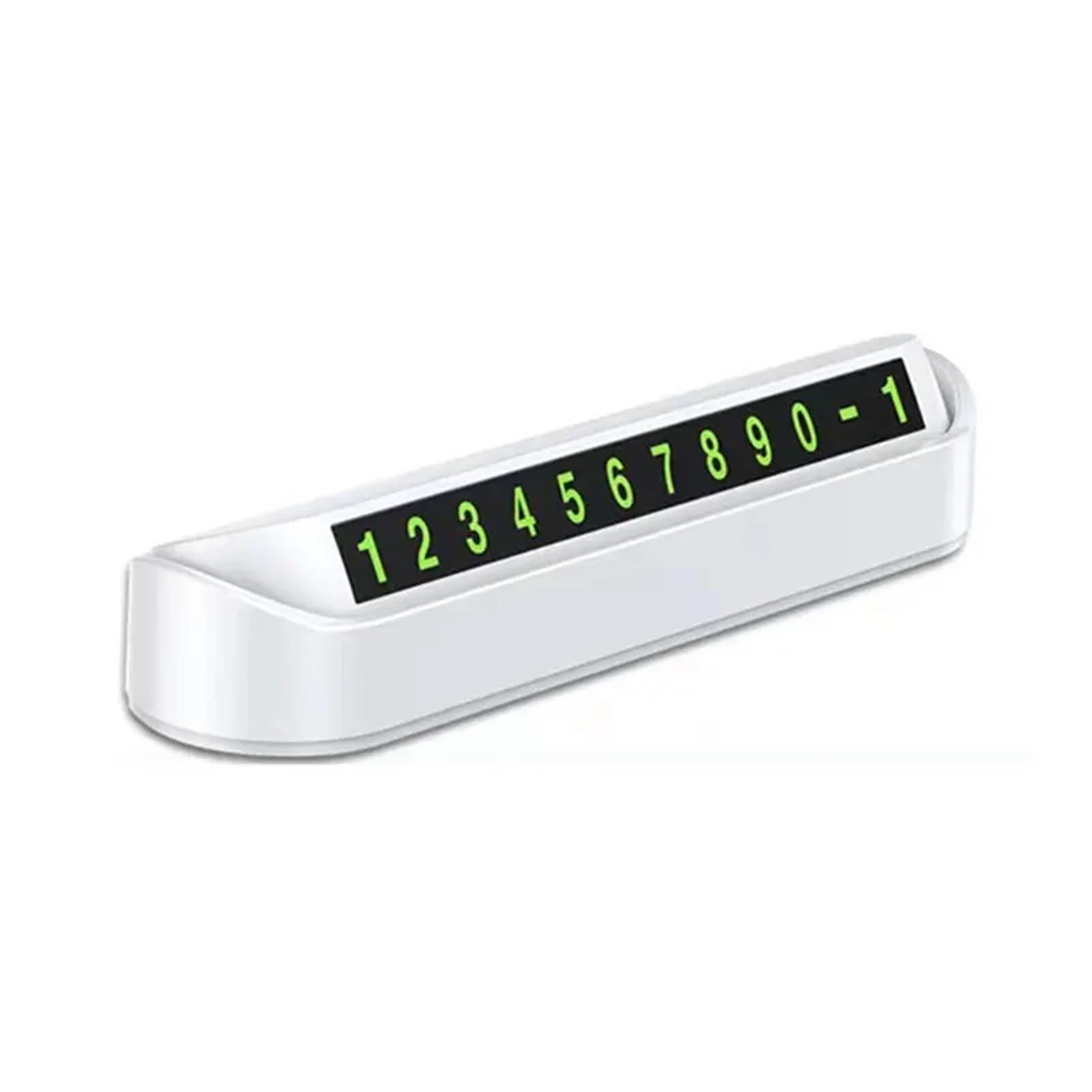 Car Temporary Parking Card Phone Number Plate Telephone Park Stop Automobile Accessories for Car(White)
