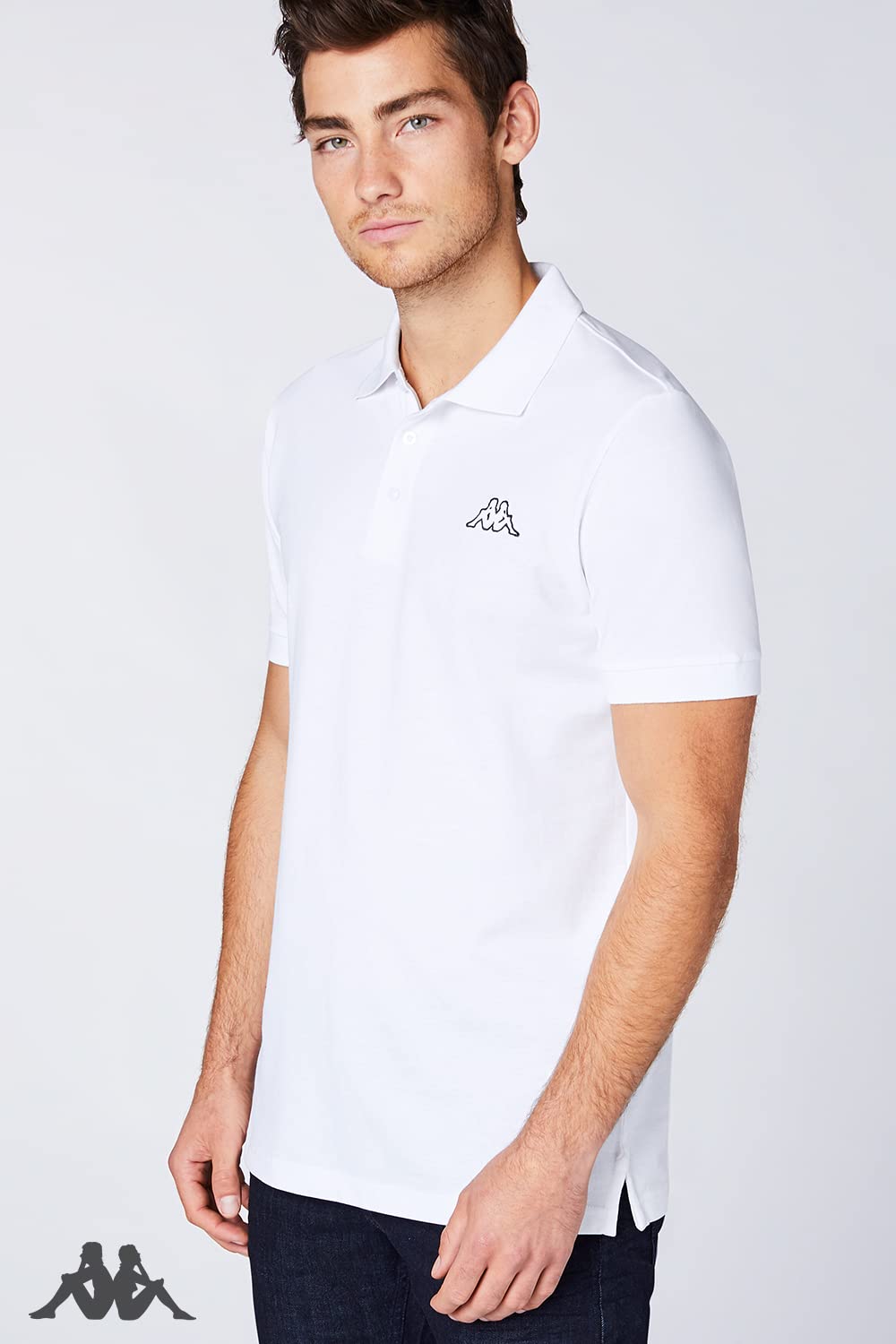 Kappa Męska koszulka polo Venist w opakowaniu 2 szt. w rozmiarze M - 5XL | koszulka polo z nadrukiem logo | Basic koszulka polo dla mężczyzn | koszulka polo z krótkim rękawem do uprawiania sportu, na