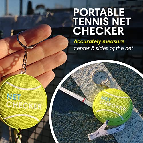 Scoring Right Net Checker Tennis Height measuring tape and keyring (Green) - Image 2