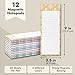 Juvale 12-Pack Magnetic Notepads for Refrigerator - Elegant Shopping List, To-Do, Memo, Scratch Pads - Grocery List Notepad (6 Colors, 60 Sheets Each)