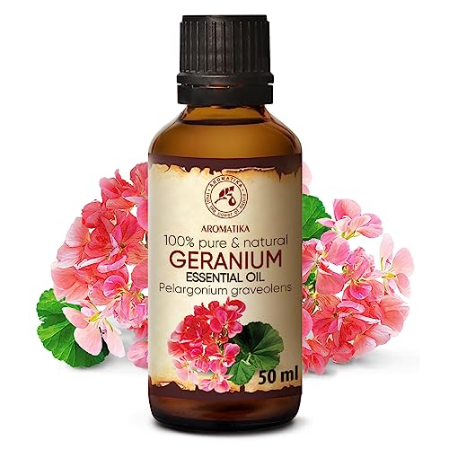 Geranium Olie Essentiële Olie 50ml - 100% Puur & Natuurlijk - Aromatherapie - Geurolie - Geurverspreider - Ontspanning - Toevoegen aan Bad & Cosmetica - Massage - Wellness - Aroma Lamp Of Elektrische Diffuser - Afbeelding 3