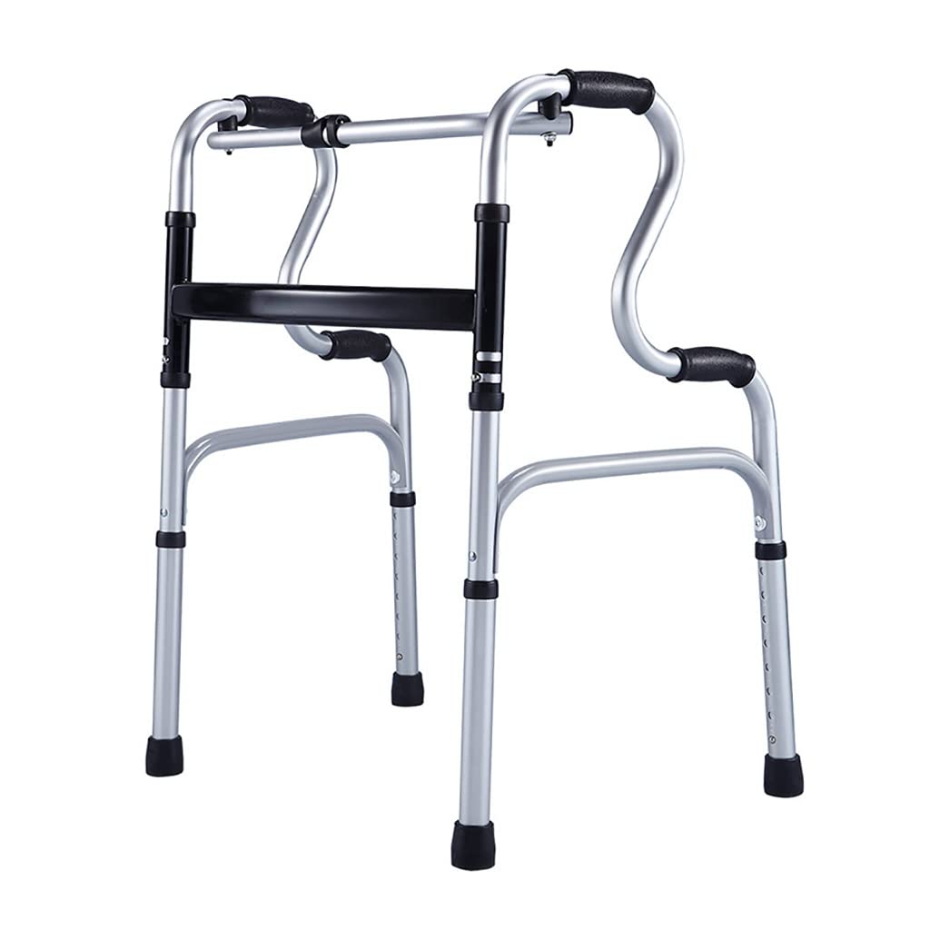 Andadores para Personas Mayores Sin Ruedas, De Aluminio, Portátiles, Ligeros, De Altura Ajustable, Plegables, con Ruedas, para Discapacitados, Equipo Médico, Carga De 180 Kg,Walker