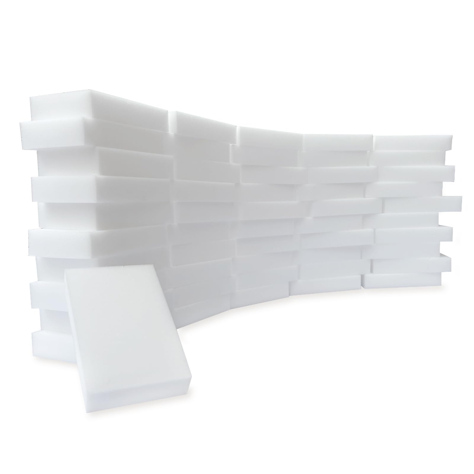 Magic Sponge Eraser, 102 Pack Melamine Sponges Foam Pad in Bulk, Long Lasting Eraser Cleaner, Scrub Cleaning Pad for Kitchen, Bathroom, Furniture, Tub, Sink, Floors, Baseboard, Shoes, Wall
