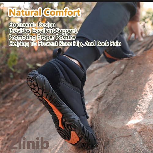 Hike Winter Footwear Barefoot, Polar Pro - Non-Slip & Waterproof Winter Barefoot Shoes Women Men Unisex2