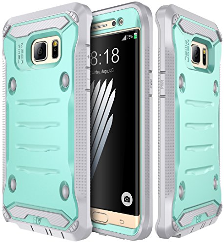 Galaxy Note 7 Case, E LV Galaxy Note 7 - Hybrid Armor Protection Defender Case Cover For Samsung Galaxy Note 7 - MINT/GREY