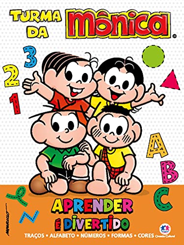 Turma da Monica - Aprender e divertido [Portuguese_brazilian] 6555008776 Book Cover
