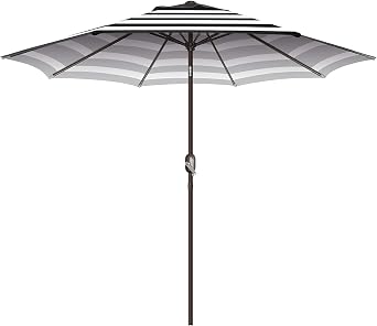 7.5Ft/9Ft Patio Umbrella, UV Protect Pool Umbrella with Heavy Duty Pole,Outdoor Umbrella with Push Botton Tilt & Crank