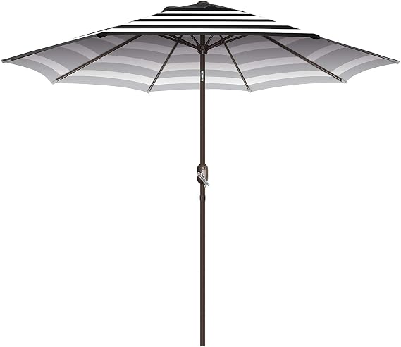 7.5Ft/9Ft Patio Umbrella, UV Protect Pool Umbrella with Heavy Duty Pole,Outdoor Umbrella with Push Botton Tilt & Crank