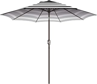 7.5Ft/9Ft Patio Umbrella, UV Protect Pool Umbrella with Heavy Duty Pole,Outdoor Umbrella with Push Botton Tilt & Crank