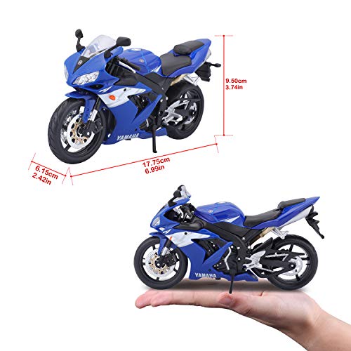 Image of Bauer Spielwaren 3+ Years Maisto Yamaha 1 /12 Miniature Bike,Blue