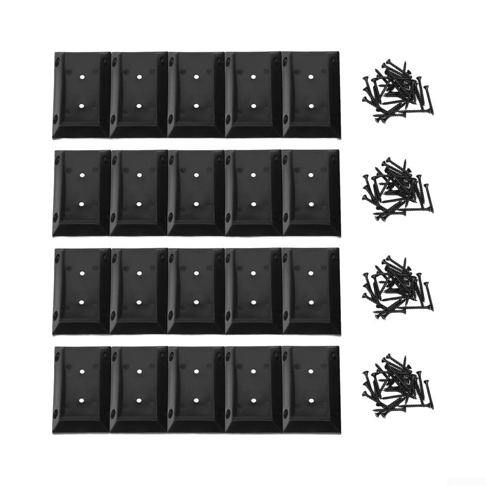 Base Anclaje Poste 20 Unidades Exterior Base Anclaje Poste 20(20) | Nylon , color negro, para ideal clima húmedo, evita , uso exterior
