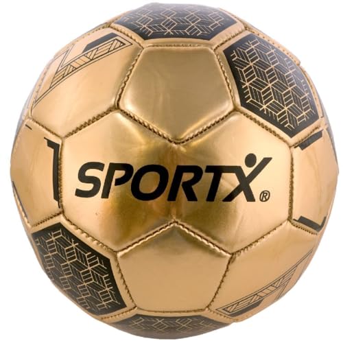 Ballon de football Sportx doré haute visibilité pour jouer par tous temps