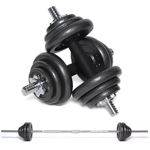 Strongway Adjustable Dumbbells and Barbell Set Cover
